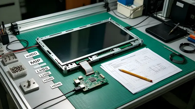driver board signal matching for edge AI open frame monitor