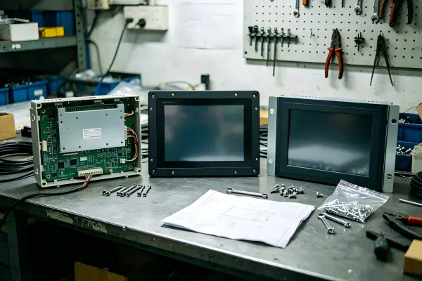 Open frame vs panel mount vs rack mount industrial display mounting comparison