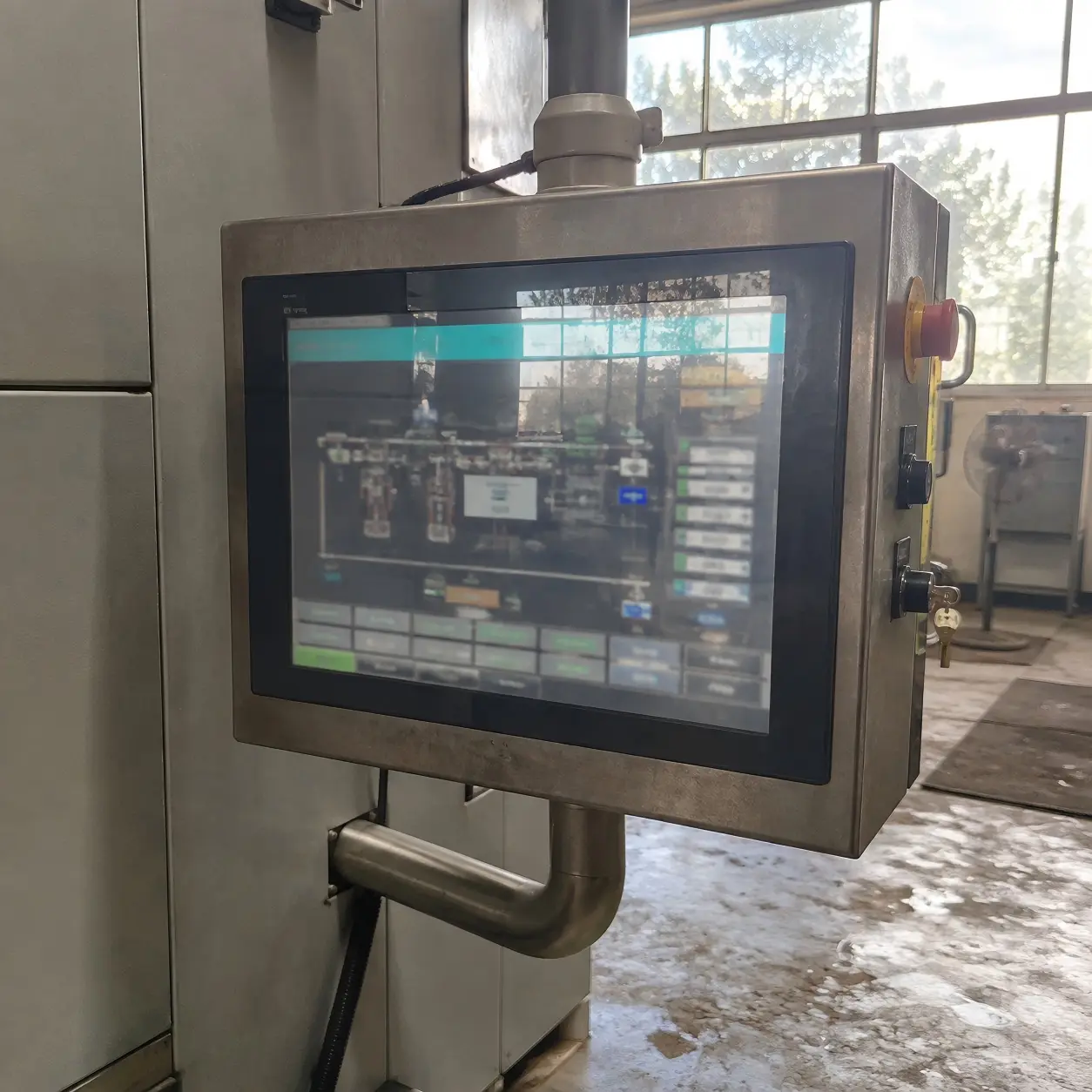 Industrial display readability under ambient light and viewing angle conditions
