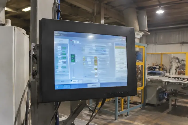 Industrial LCD monitors selected for temperature dust vibration and bright light