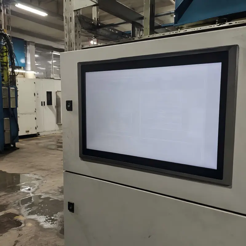 LCD burn in image retention and ghost image on an industrial monitor