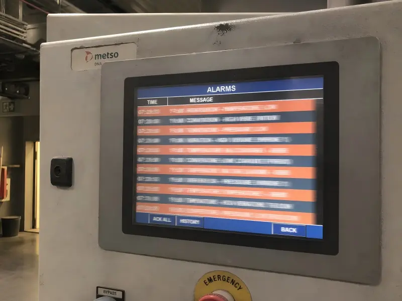 LCD response time for industrial HMI scrolling text