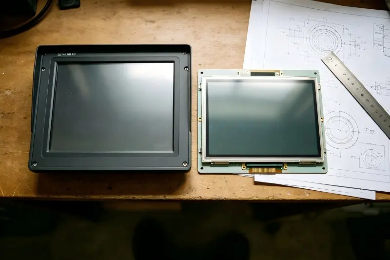 panel mount vs open frame monitor comparison