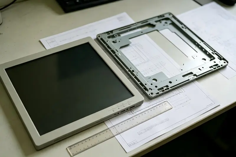 Industrial panel mount monitor dimensions compared for replacement compatibility